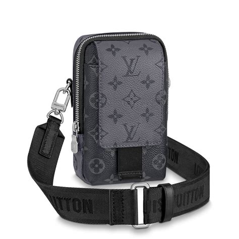 Double Phone Pouch NM Monogram Eclipse .